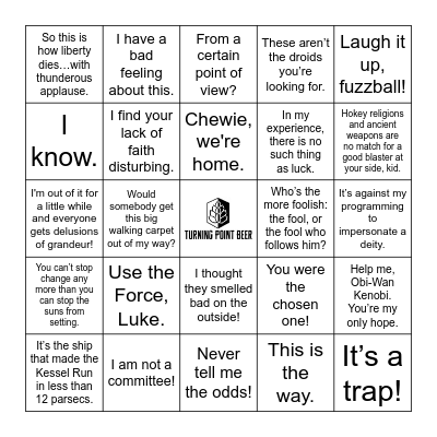 Star Wars: Quotes Bingo Card