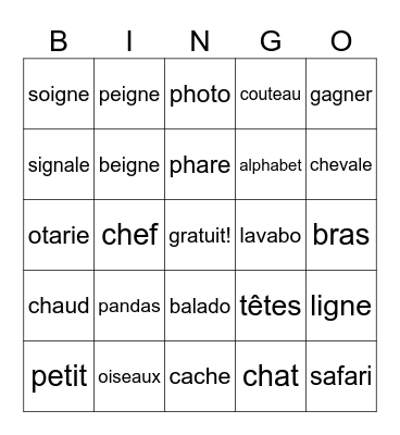 55-60 Bingo Card