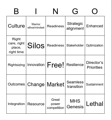 2025 MHS Conference Bingo Card