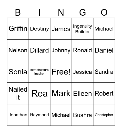 Tamwork Under Construction Bingo Card