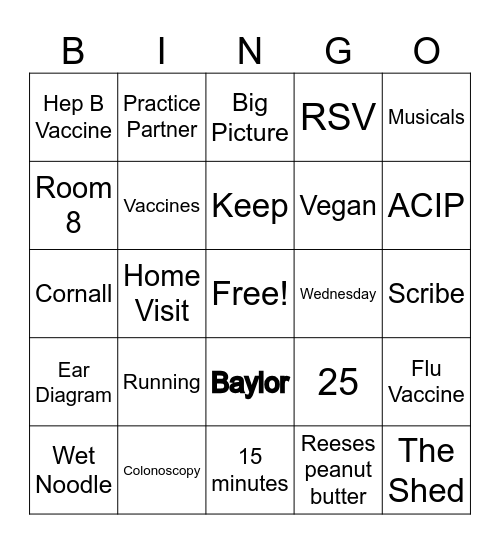 Happy 25th!! Bingo Card