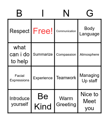 Office Culture Bingo Card