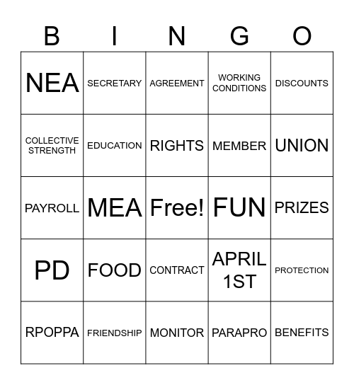 BITES AND INSIGHTS Bingo Card
