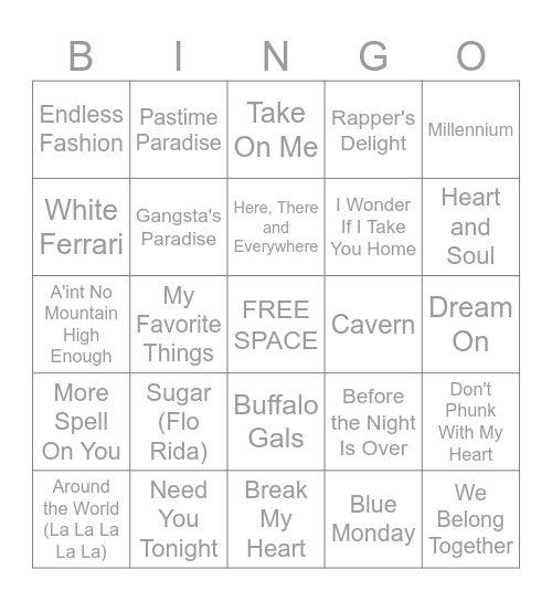 6/1 - 6/2/25 Interpolations #1 Bingo Card