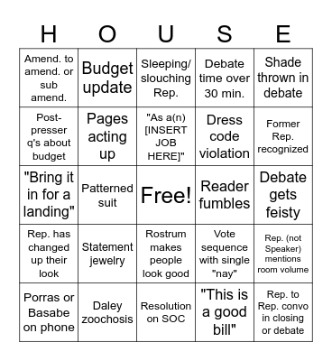 Session 5/1 Bingo Card