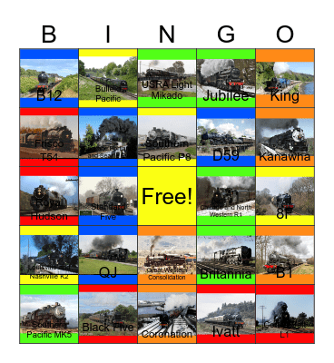 Steam Engines that I would to need the Restoration Guy’s help one day Bingo Card