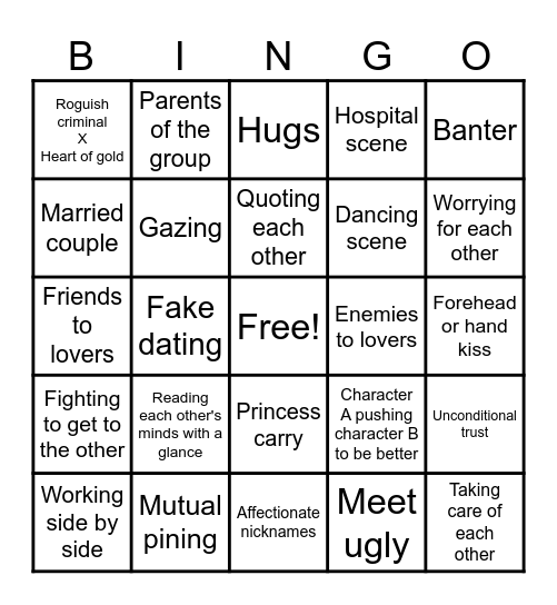 OTP BINGO Card