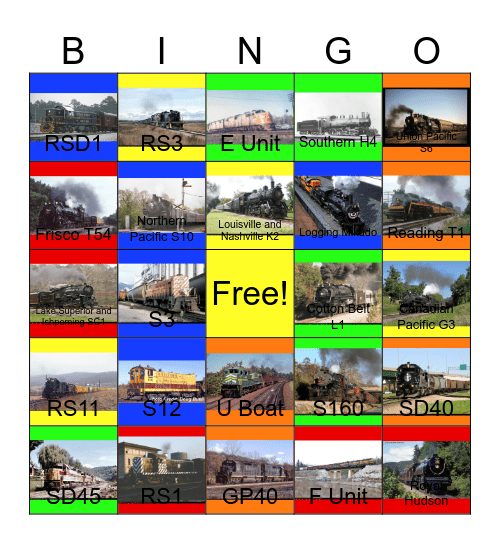American Museum Locomotives I would like to need the Restoration Guy's help one day Bingo Card