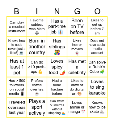 Virtual Icebreaker Bingo - CN2507 Bingo Card