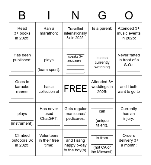 SERGEY'S AND THIEN'S B-DAY Bingo Card