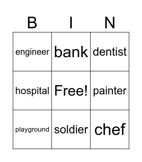 WORD OF THE DAY Bingo Card