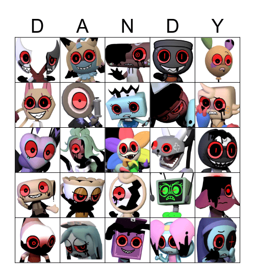 Dandys twisted Bingo Card