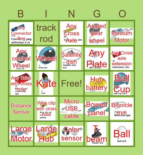Big Bot Bingo Card