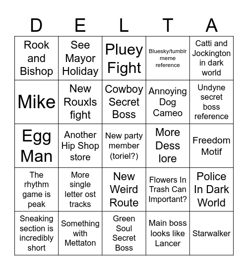 Ch. 3 & 4 Bingo Card