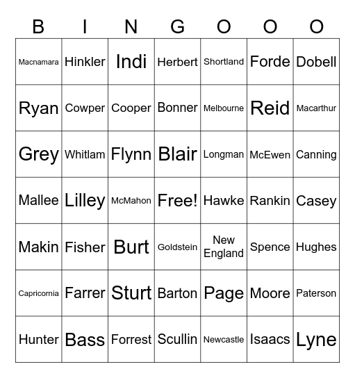 Australian Federal Election 2025 Bingo Card