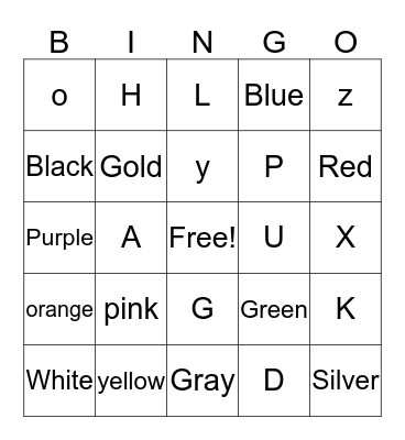 ASL Bingo Card