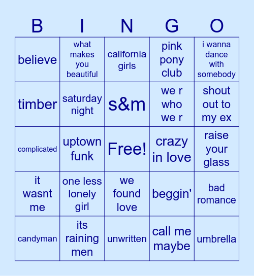 BONNIE'S HENS DAY XOXO Bingo Card