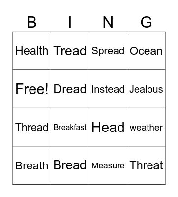 EA - Bingo Card