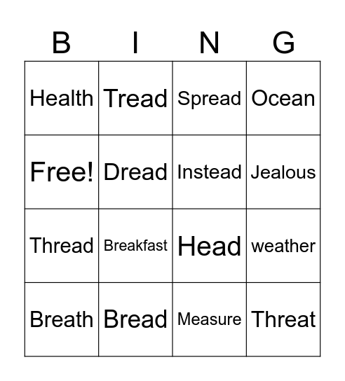 EA - Bingo Card