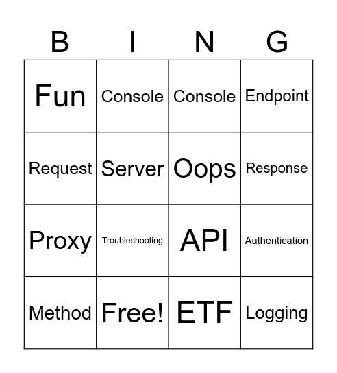 QCOP Trouble Shooting Membrane and more BINGO Card