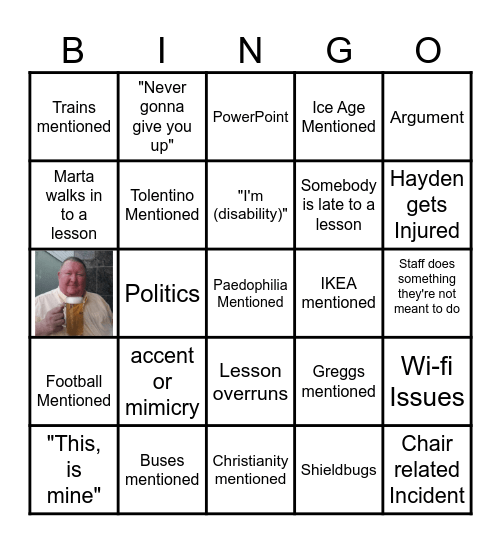 Hub Bingo Card