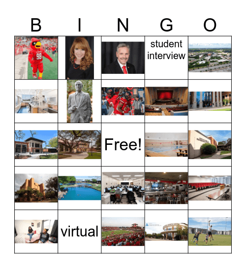 Lamar University-Jonathan Esparza Bingo Card