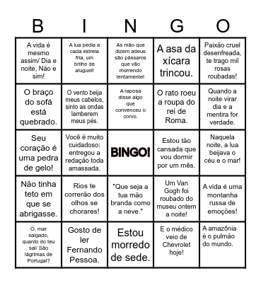 BINGO DE FIGURAS DE LINGUAGEM Bingo Card