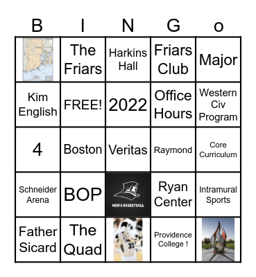 Providence Bingo Card