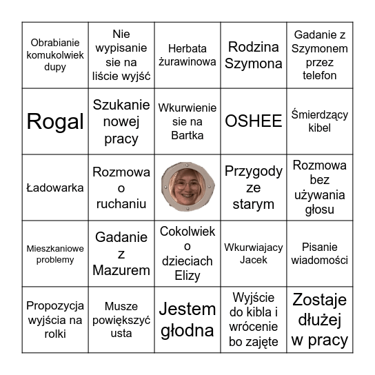 Klaudiowe Bingo Card