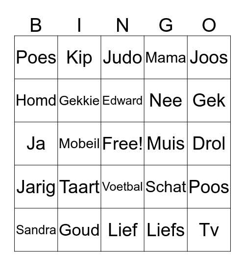 Leuk Bingo Card