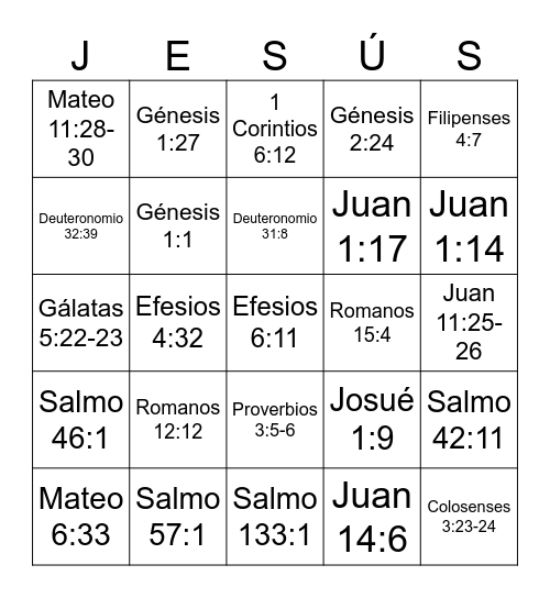 ACCION DE GRACIAS Bingo Card