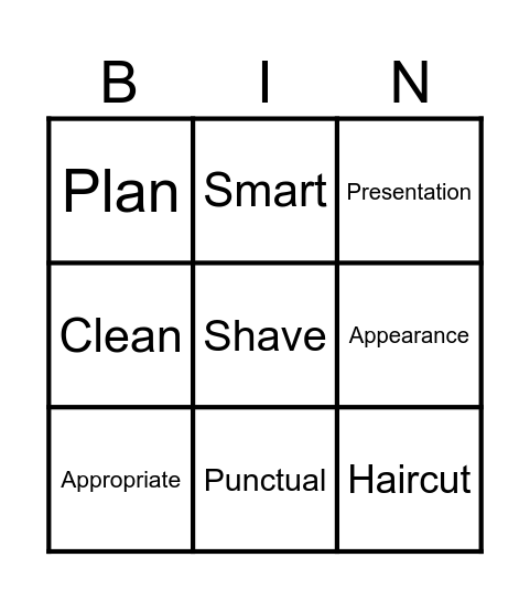 Interview Preparation Bingo Card
