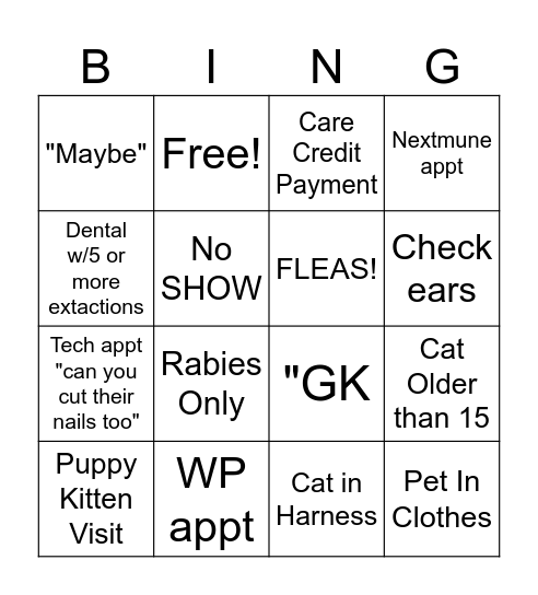 Bristol BINGO Card