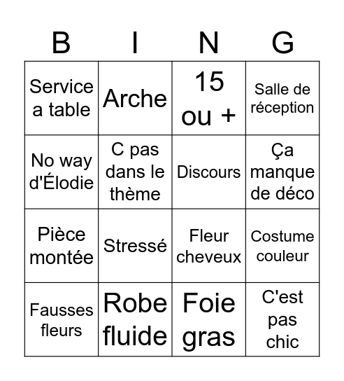 Boheme chic 70 x 10k Bingo Card