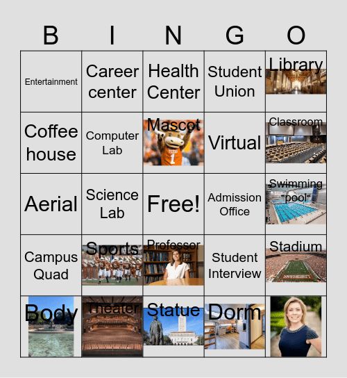 UT Campus- Pedro Aguilar Bingo Card