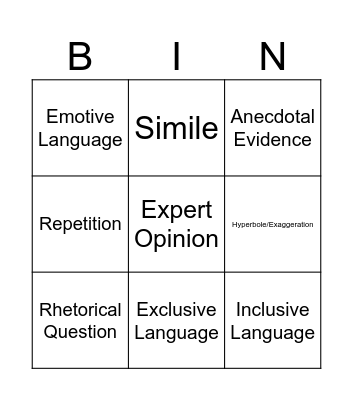 Bingo Card