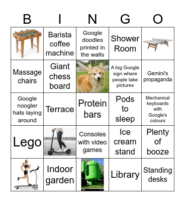 Google Bingo Card