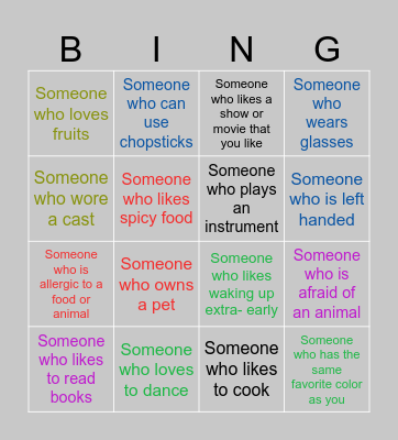 Konosé mi mihó Bingo Card