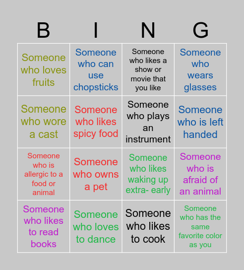 Konosé mi mihó Bingo Card