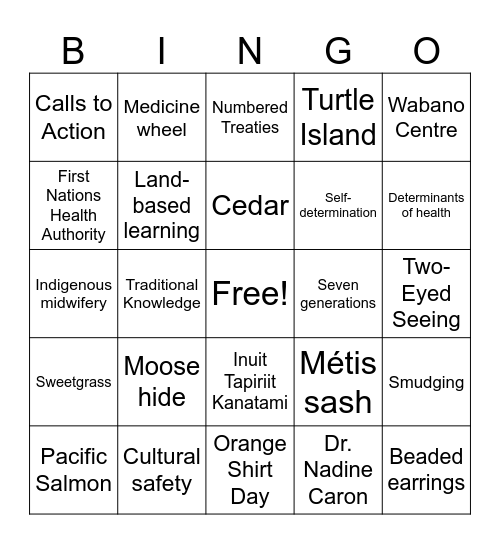 NCCIH Trivia Bingo! Bingo Card