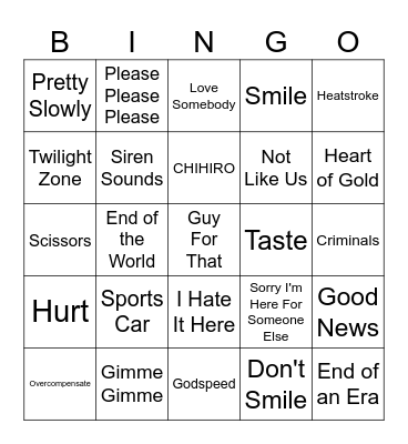 2024's Trending Bingo Card