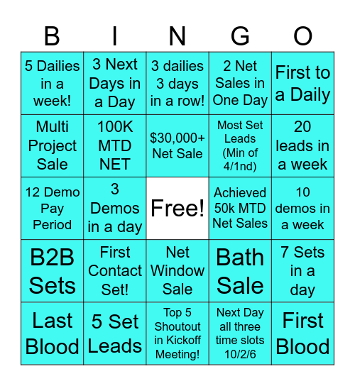 Mad City Canvass Bingo Card