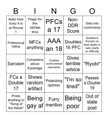 Shilo Bingo Card