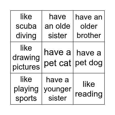 Find Someone Who ... Bingo Card