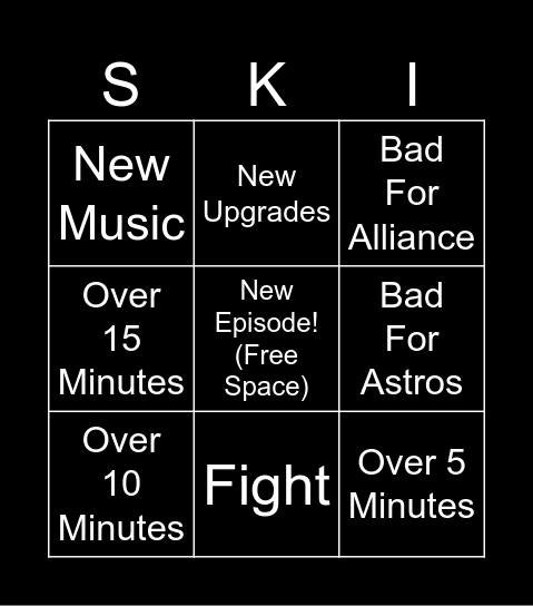 2D Skibidi Toilet New Episode Bingo Card