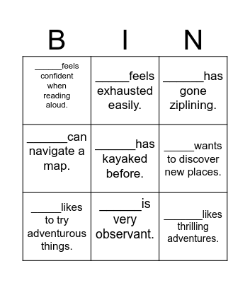 Bingo Card