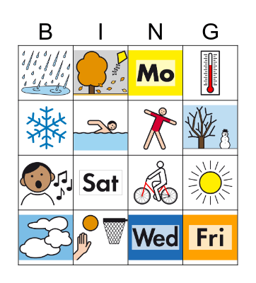 Around the year Bingo Card