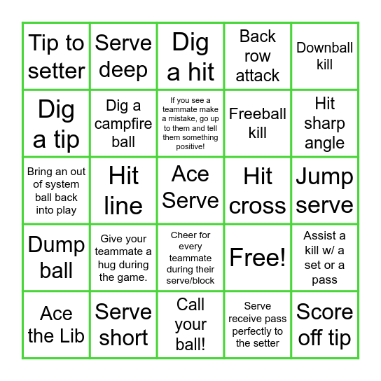 ENSPIRE 14's BINGO Card