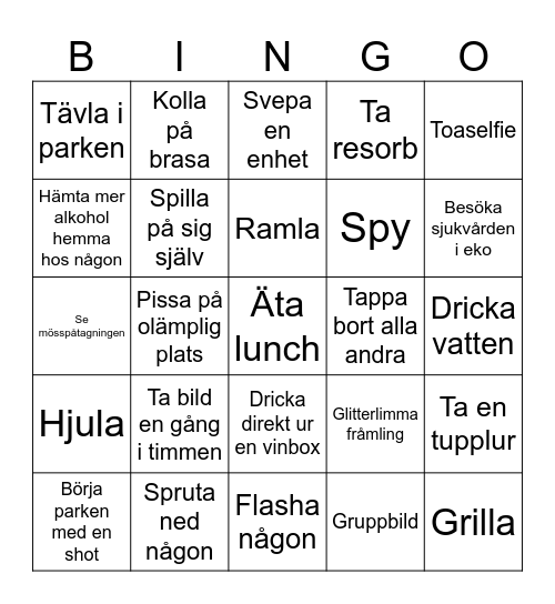 Valborg Bingo Card