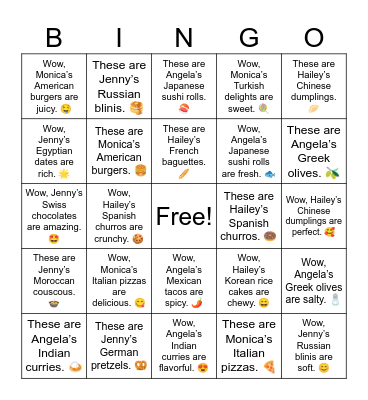 B11 U16 Bingo Card